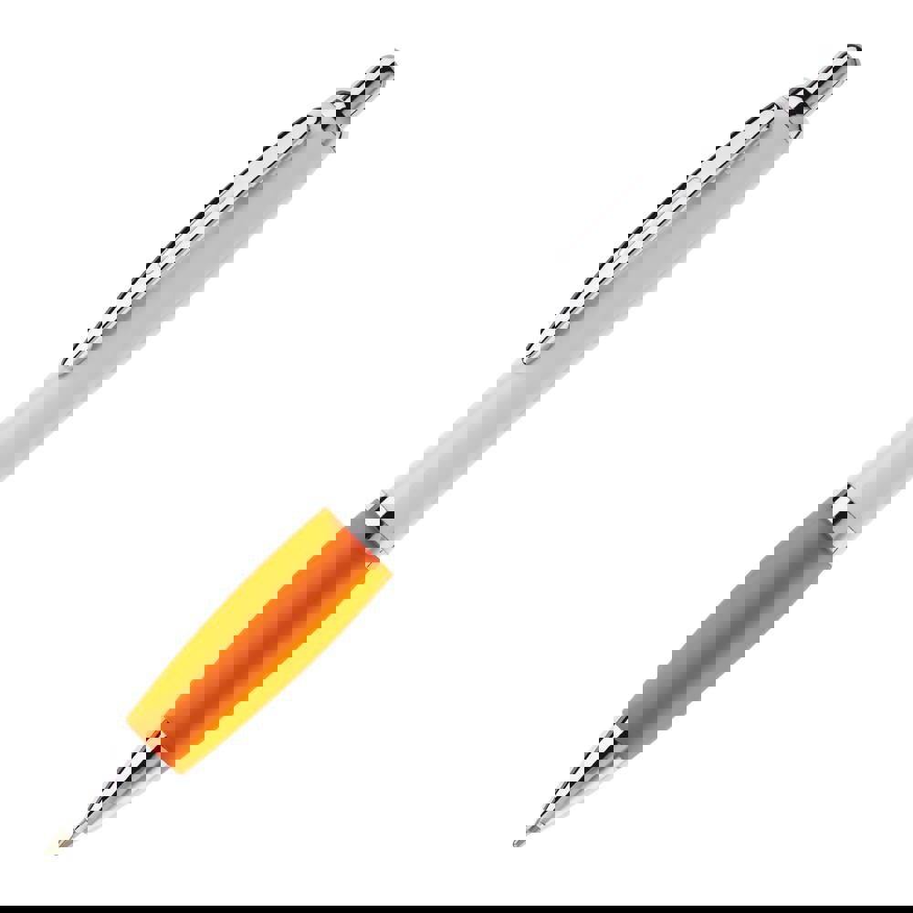 Kugelschreiber Hawaï weiß - Weiss / Orange