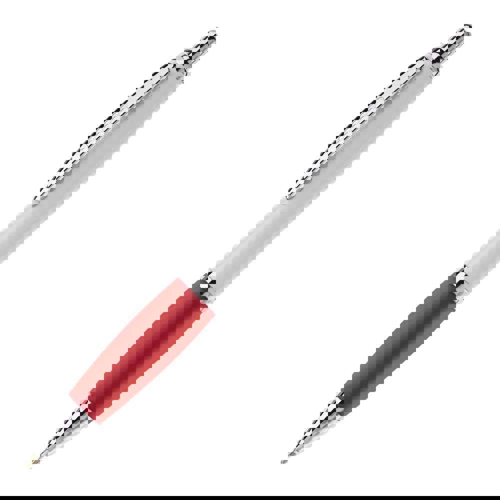 Kugelschreiber Hawaï weiß - Weiss / Rot