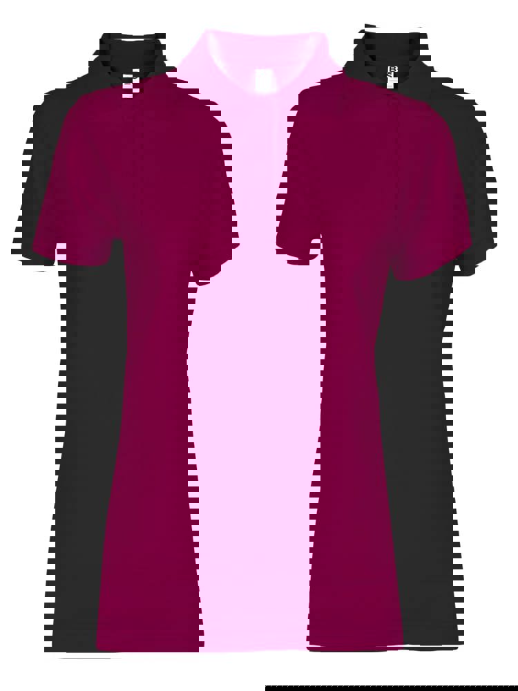 BS Evolution Damen Polo, 180 gr/m² - Weinrot (PMS 7428C)