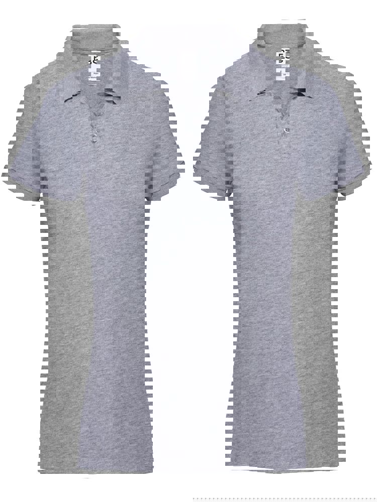 BS Evolution Damen Polo, 180 gr/m² - Grau-meliert (PMS Cool Grey 7C)