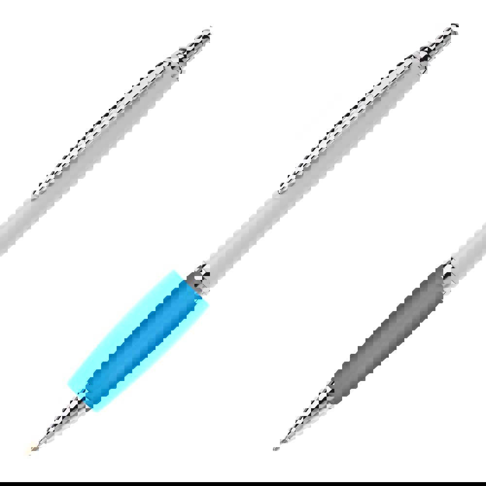 Kugelschreiber Hawaï weiß - Weiss / Hellblau