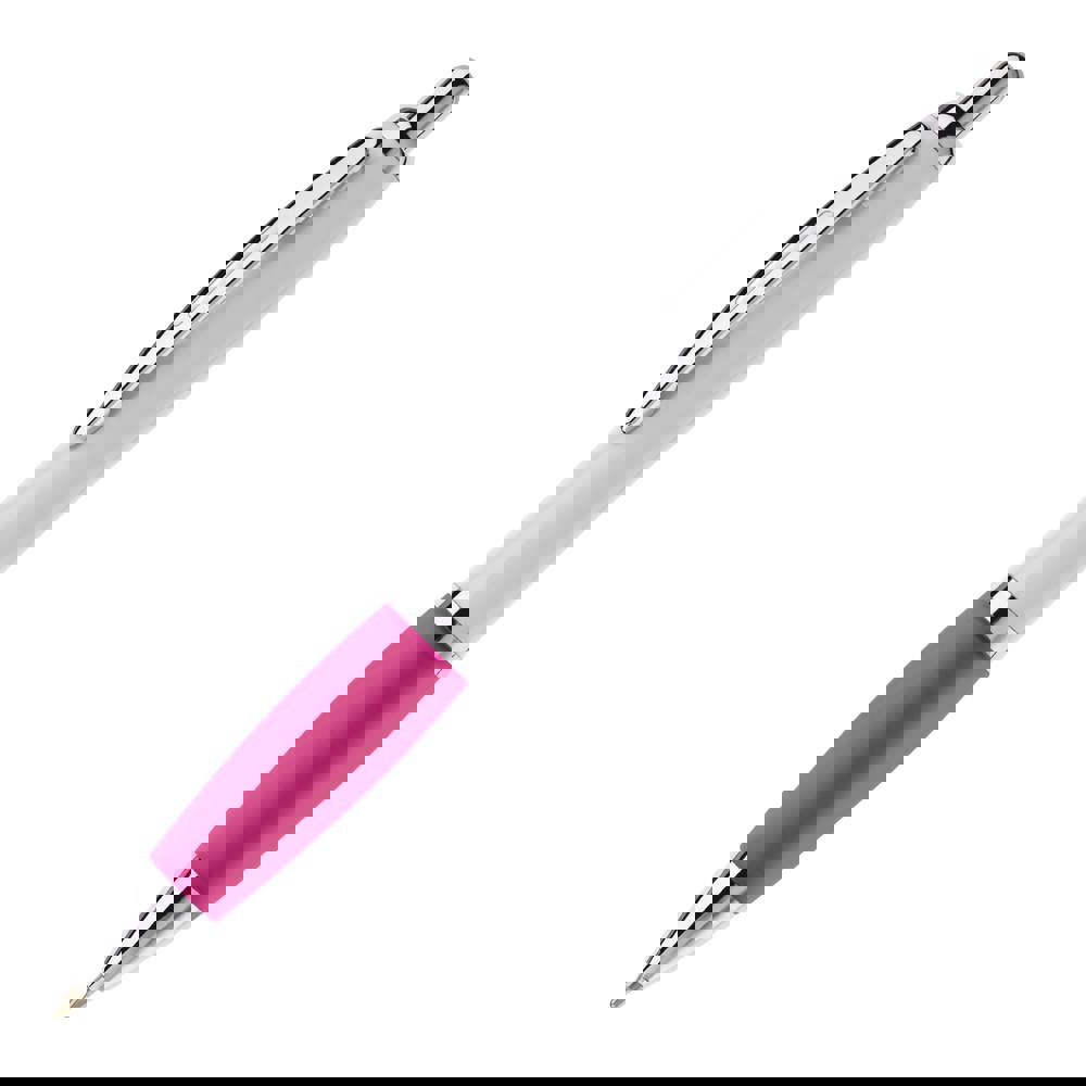 Kugelschreiber Hawaï weiß - Weiss / Rosa